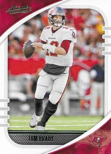 #42 Tom Brady - Tampa Bay Buccaneers - 2020 Panini Absolute - Green Football