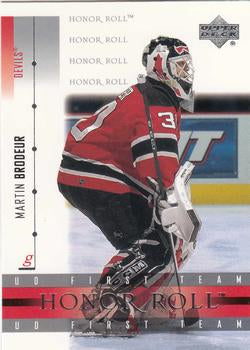 #42 Martin Brodeur - New Jersey Devils - 2001-02 Upper Deck Honor Roll Hockey