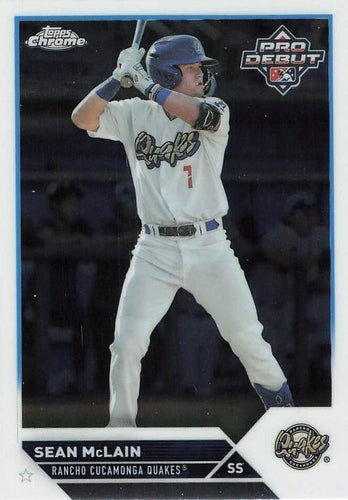 #PDC-42 Sean McLain - Rancho Cucamonga Quakes - 2023 Topps Pro Debut - Chrome Baseball