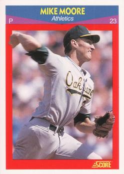 #42 Mike Moore - Oakland Athletics - 1990 Score 100 Superstars Baseball