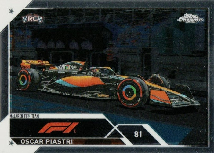 #42 Oscar Piastri - McLaren F1 Team - 2023 Topps Chrome Formula 1 Racing