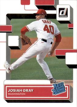 #42 Josiah Gray - Washington Nationals - 2022 Donruss Baseball