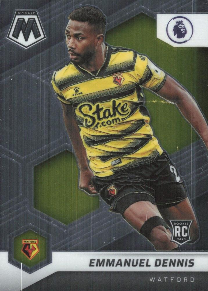 #42 Emmanuel Dennis - Watford - 2021-22 Panini Mosaic Premier League Soccer