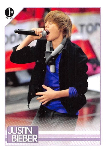 #42 Though One Time had been playing for months pr - 2010 Panini Justin Bieber