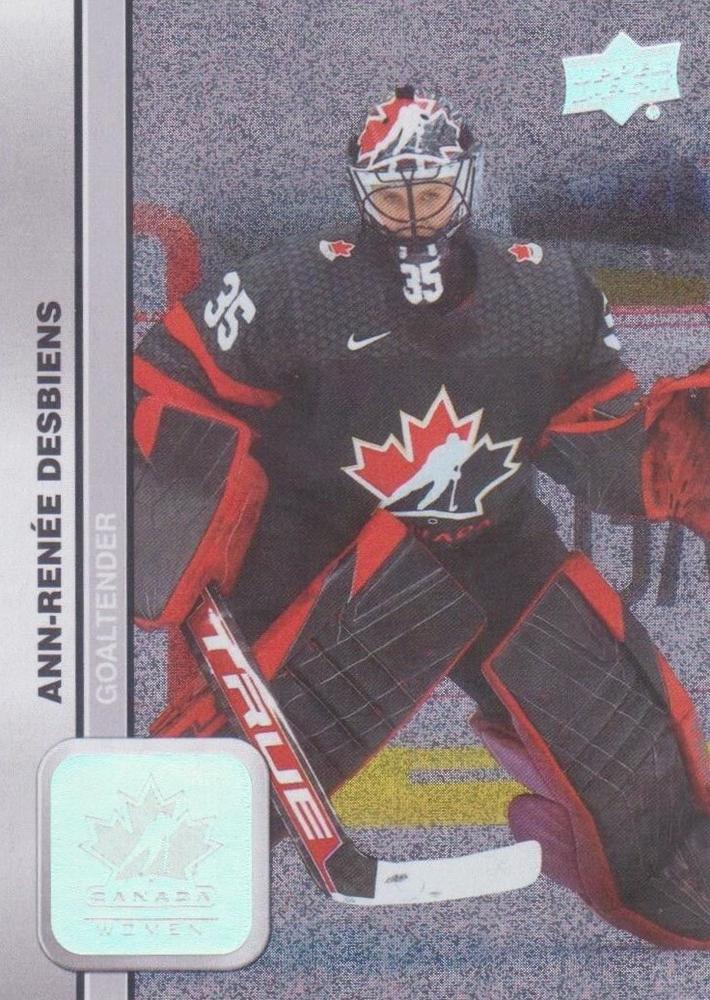 #42 Ann-Renee Desbiens - Canada - 2023 Upper Deck Team Canada Juniors - Patterned Foilboard Hockey