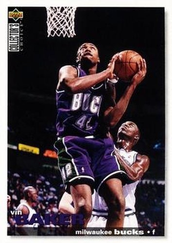 #42 Vin Baker - Milwaukee Bucks - 1995-96 Collector's Choice Basketball