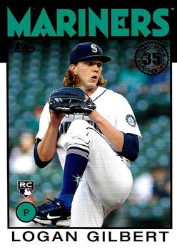 #86B-42 Logan Gilbert - Seattle Mariners - 2021 Topps Update - 1986 Topps Baseball 35th Anniversary Baseball