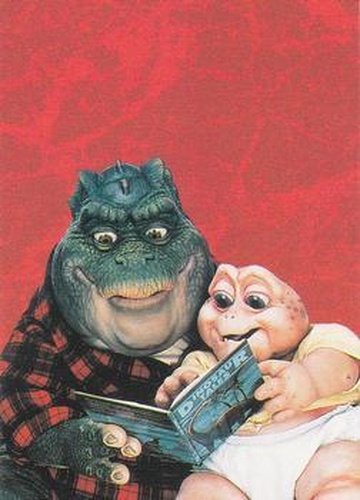 #42 Family Challenge Earl & Baby - 1992 Pro Set Dinosaurs