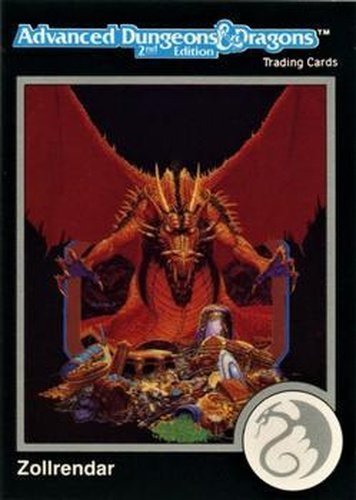 #42 Zollrendar, Red Dragon - 1991 TSR Advanced Dungeons & Dragons - Silver