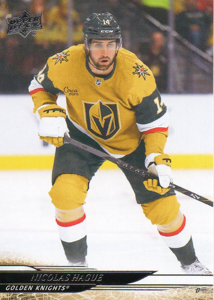 #432 Nicolas Hague - Vegas Golden Knights - 2024-25 Upper Deck Hockey