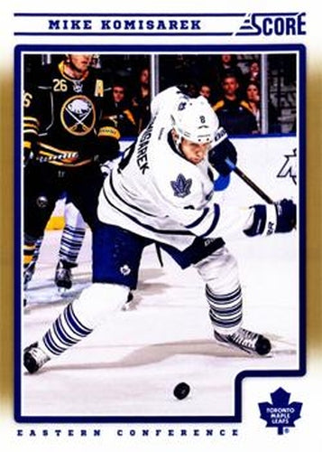 #434 Mike Komisarek - Toronto Maple Leafs - 2012-13 Score - Gold Rush Hockey