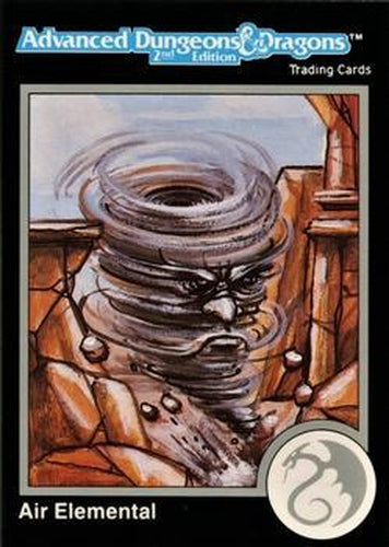 #436 Air Elemental - 1991 TSR Advanced Dungeons & Dragons - Silver