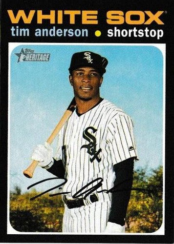#436 Tim Anderson - Chicago White Sox - 2020 Topps Heritage Baseball