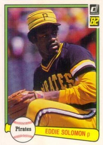 #437 Eddie Solomon - Pittsburgh Pirates - 1982 Donruss Baseball