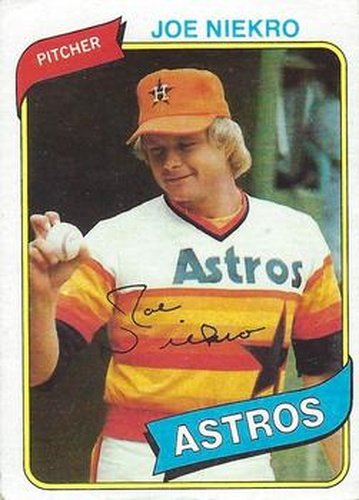 #437 Joe Niekro - Houston Astros - 1980 Topps Baseball