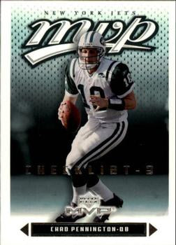 #438 Chad Pennington - New York Jets - 2003 Upper Deck MVP Football