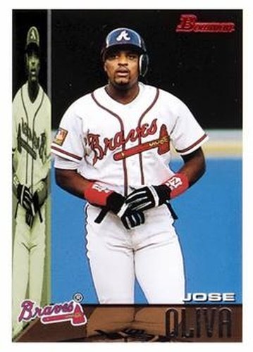 #438 Jose Oliva - Atlanta Braves - 1995 Bowman Baseball