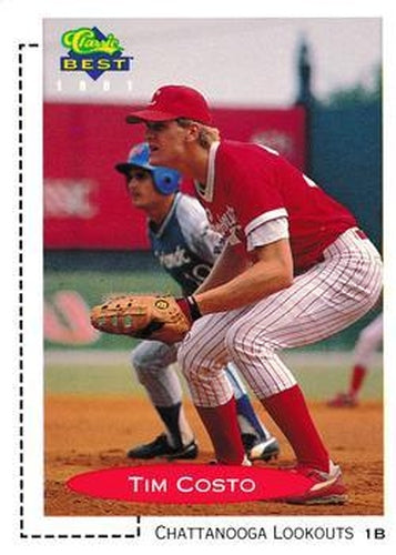 #438 Tim Costo - Chattanooga Lookouts - 1991 Classic Best Baseball