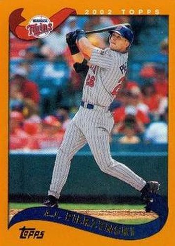 #439 A.J. Pierzynski - Minnesota Twins - 2002 Topps Baseball