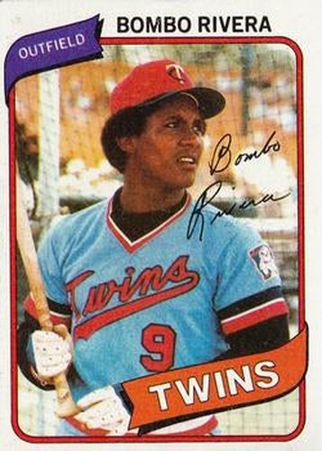 #43 Bombo Rivera - Minnesota Twins - 1980 Topps Baseball