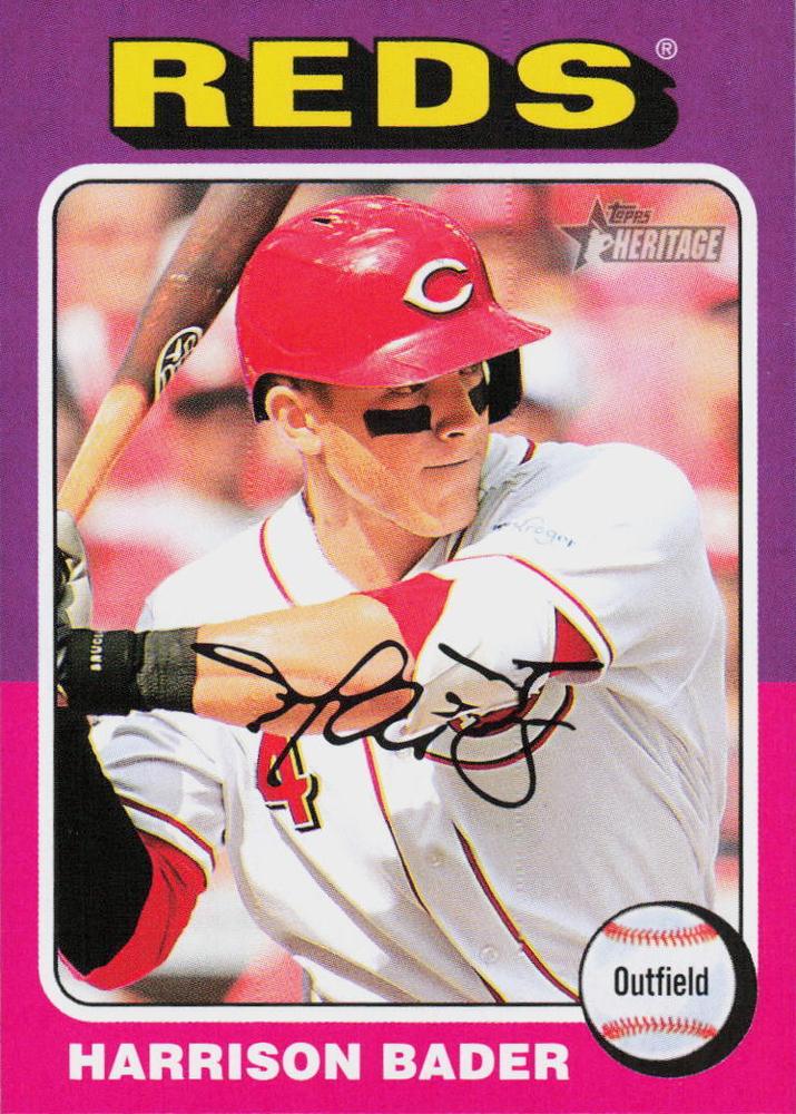 #43 Harrison Bader - Cincinnati Reds - 2024 Topps Heritage Baseball
