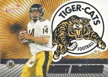 #43 Danny McManus - Hamilton Tiger-Cats - 2003 Pacific Atomic CFL Football