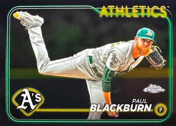 #43 Paul Blackburn - Oakland Athletics - 2024 Topps Chrome Baseball