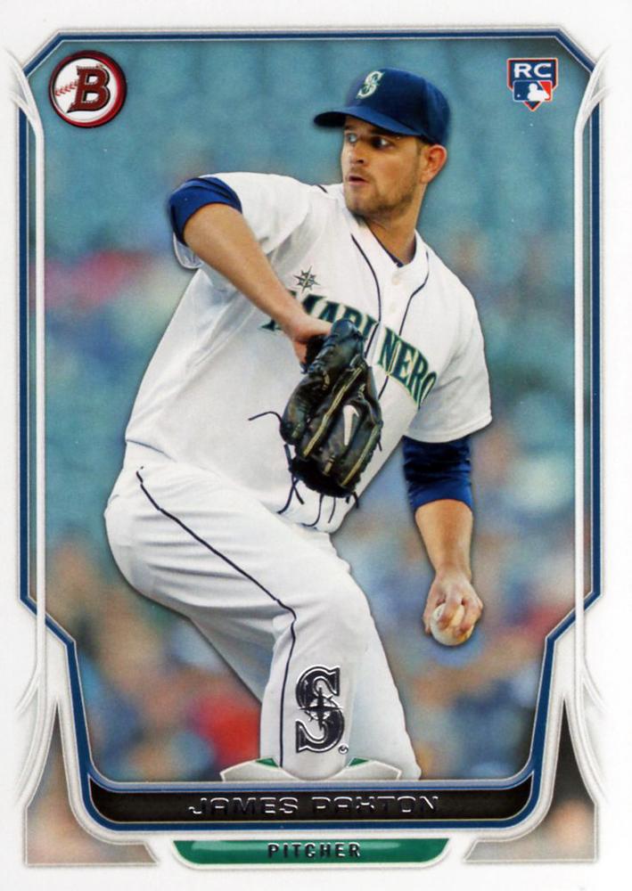 #43 James Paxton - Seattle Mariners - 2014 Bowman Baseball