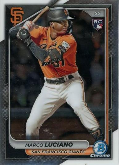 #43 Marco Luciano - San Francisco Giants - 2024 Bowman Chrome Baseball