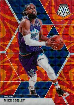 #43 Mike Conley - Utah Jazz - 2019-20 Panini Mosaic - Reactive Orange Basketball
