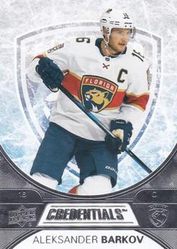 #43 Aleksander Barkov - Florida Panthers - 2021-22 Upper Deck Credentials Hockey