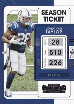 #43 Jonathan Taylor - Indianapolis Colts - 2021 Panini Contenders Football