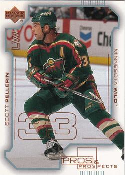 #43 Scott Pellerin - Minnesota Wild - 2000-01 Upper Deck Pros & Prospects Hockey
