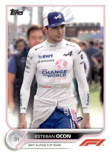 #43 Esteban Ocon - BWT Alpine F1 Team - 2022 Topps Formula 1 Racing