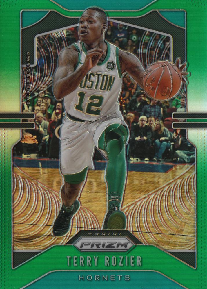#43 Terry Rozier - Charlotte Hornets - 2019-20 Panini Prizm - Prizms Green Basketball