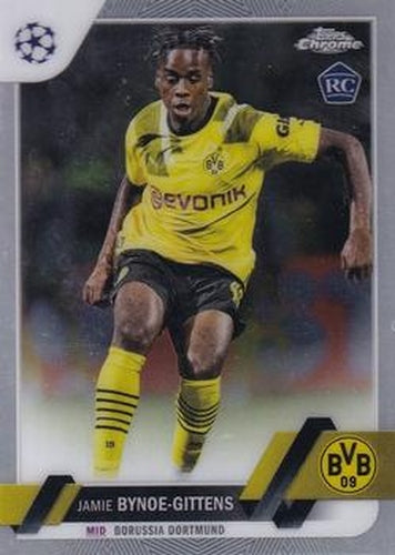 #43 Jamie Bynoe-Gittens - Borussia Dortmund - 2022-23 Topps Chrome UEFA Club Competitions Soccer