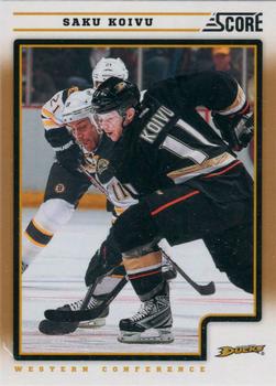 #43 Saku Koivu - Anaheim Ducks - 2012-13 Score - Gold Rush Hockey