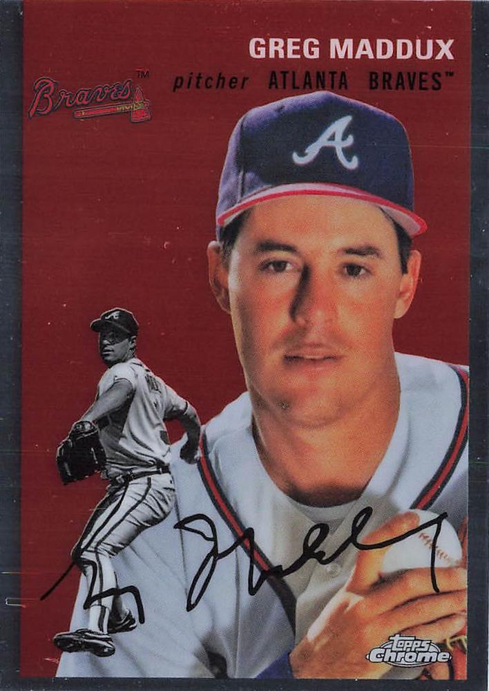 #43 Greg Maddux - Atlanta Braves - 2023 Topps Chrome Platinum Anniversary Baseball