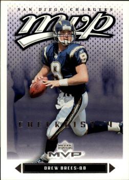 #440 Drew Brees - San Diego Chargers - 2003 Upper Deck MVP Football