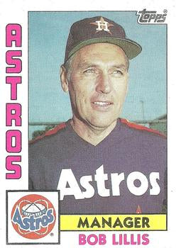 #441 Bob Lillis - Houston Astros - 1984 Topps Baseball