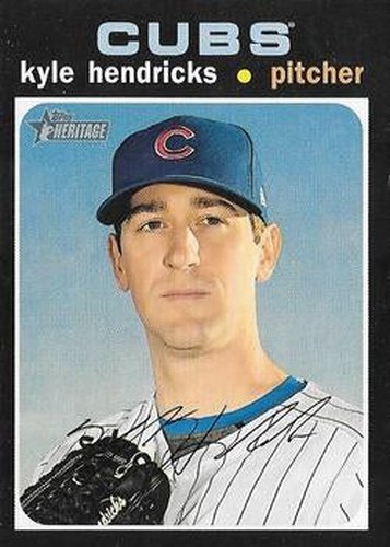 #444 Kyle Hendricks - Chicago Cubs - 2020 Topps Heritage Baseball