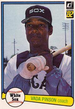 #445 Vada Pinson - Chicago White Sox - 1982 Donruss Baseball