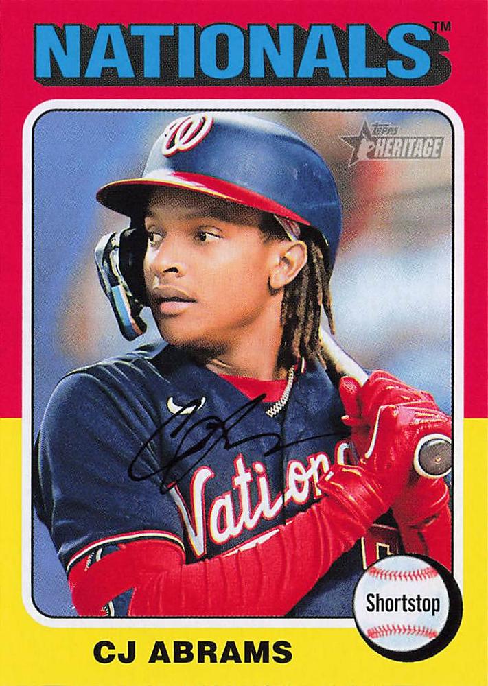 #446 CJ Abrams - Washington Nationals - 2024 Topps Heritage Baseball