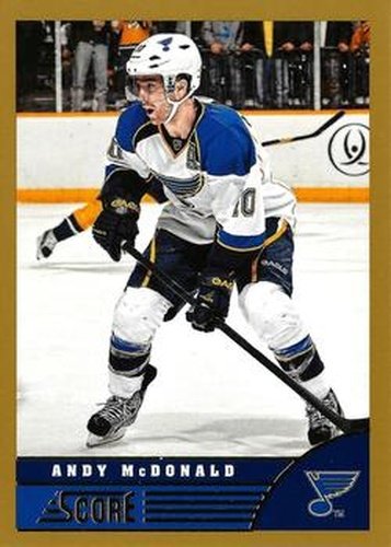 #447 Andy McDonald - St. Louis Blues - 2013-14 Score - Gold Hockey