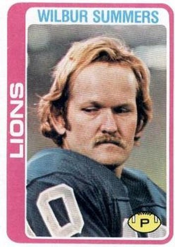 #447 Wilbur Summers - Detroit Lions - 1978 Topps Football