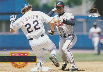 #447 Mark Lemke - Atlanta Braves - 1994 Pinnacle Baseball