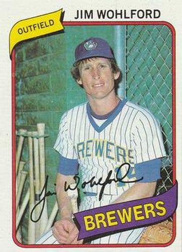 #448 Jim Wohlford - Milwaukee Brewers - 1980 Topps Baseball