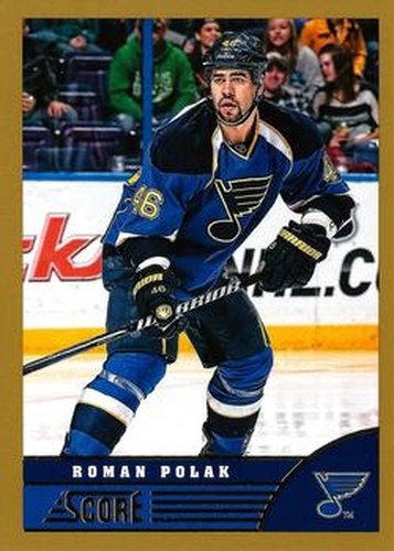 #448 Roman Polak - St. Louis Blues - 2013-14 Score - Gold Hockey