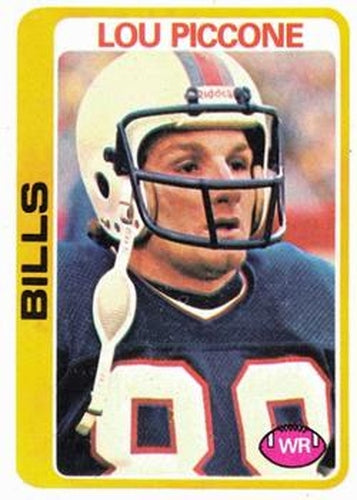 #448 Lou Piccone - Buffalo Bills - 1978 Topps Football