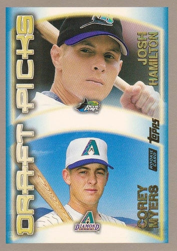 #449 Josh Hamilton / Corey Myers - Arizona Diamondbacks / Tampa Bay Devil Rays - 2000 Topps Baseball